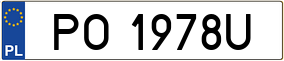 Truck License Plate